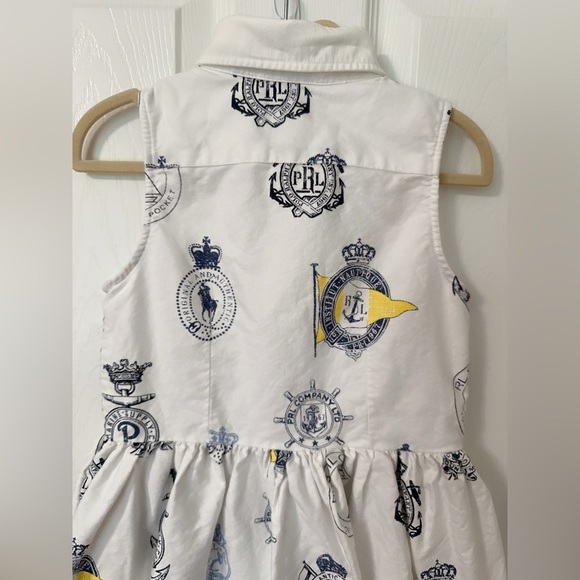 Ralph Lauren Kids Dress - White and Navy - Picture 6 of 8
